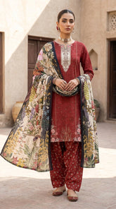 Crimson Garden Opulence - Full front standing view