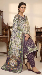 Plum Garden Reverie - Walking dupatta spread