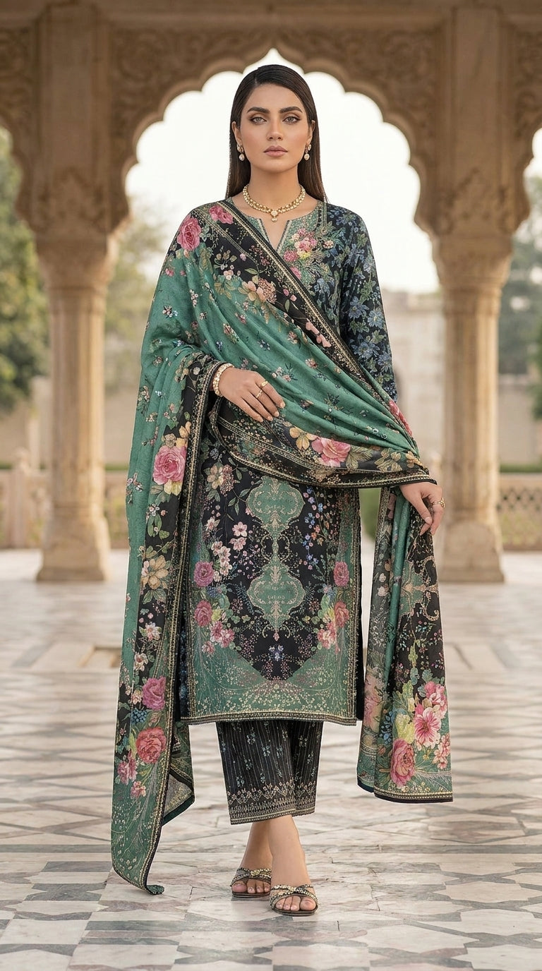 Noir Rose Imperiale - Full front standing view