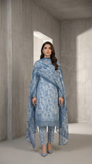 Steel Blue Serenity - Full front standing view