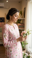 The Rose Petal Unstitched Lawn Suit