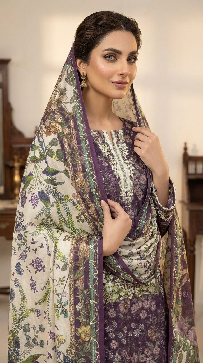 Plum Garden Reverie - Front full view