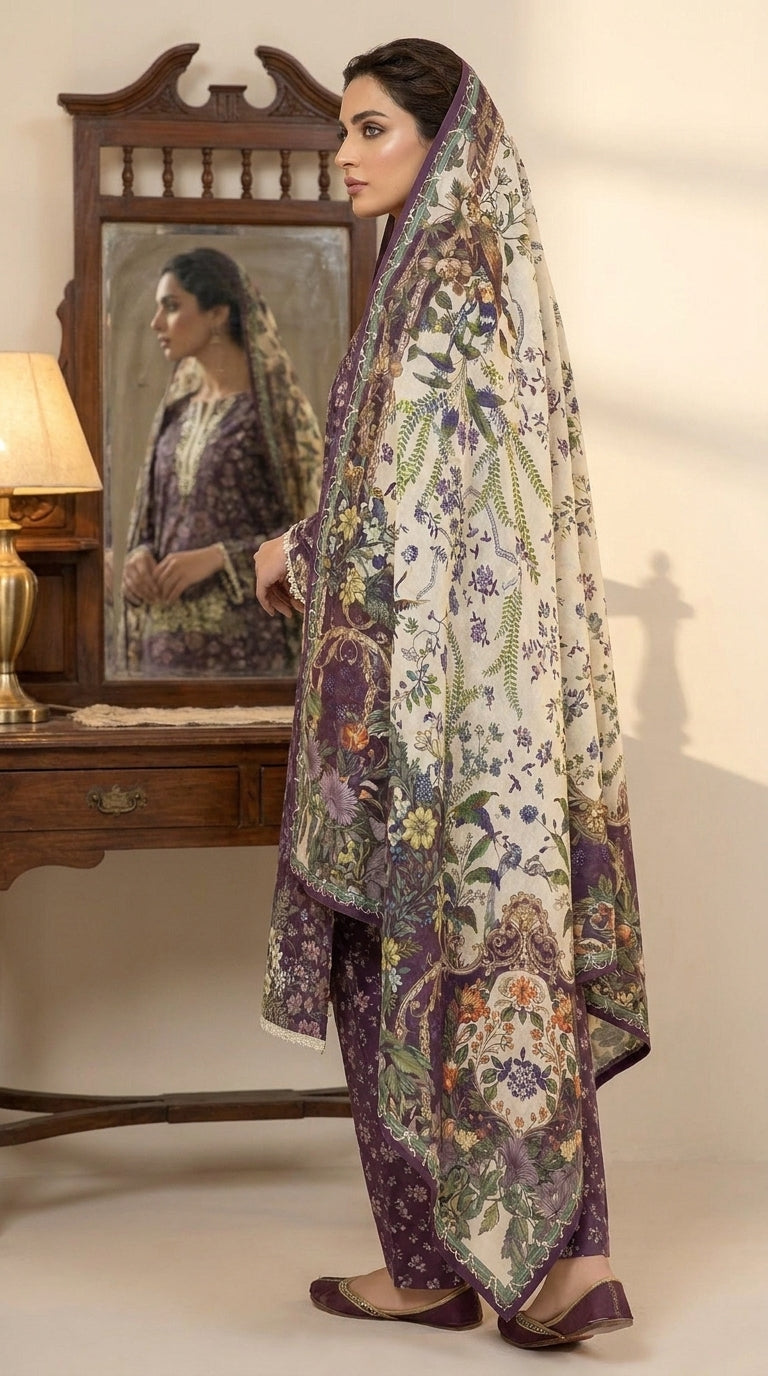 Plum Garden Reverie - Full front standing view