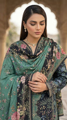 Noir Rose Imperiale - Neckline close-up detail
